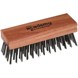 academy brushware wooden handle coarse wire foundry brush