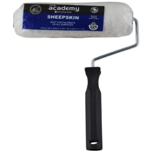 academy brushware sheepskin roller & handle 225mm