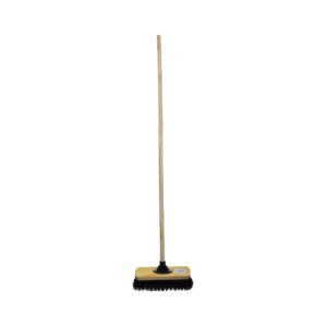 academy broom h/hold black fibre