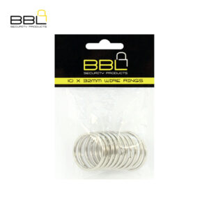 bbl 10 x 32mm split rings key ring accessory stand bbrkr32pp