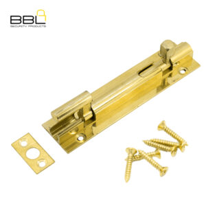 bbl barrel bolt necked 100mm brass door fitting bbf bbn100sb 1
