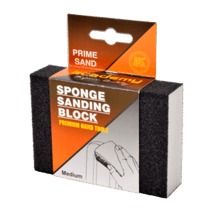 academy sanding block – sponge – medium