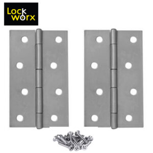 lock worx butt hinge 100mm steel door fitting lwfh100ch 1