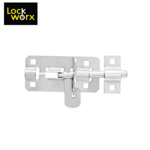 lock worx padbolt 100mm zinc door fitting lwfpb100 1